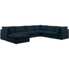 Meridian Furniture Mackenzie Linen Modular Sectional 7A - Sofas