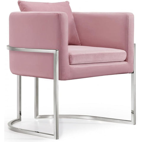 Meridian Furniture Pippa Velvet Accent Chair - Pink - Chairs