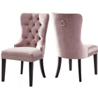 Meridian Furniture Nikki Velvet Dining Chair-Set of 2 - Dining Chairs