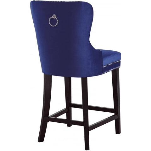 Meridian Furniture Nikki Velvet Stool-Set of 2 - Stools