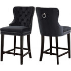 Meridian Furniture Nikki Velvet Stool-Set of 2 - Stools