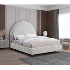 Meridian Furniture Milo Boucle Fabric Queen Bed - Bedroom Beds