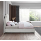 Meridian Furniture Milo Boucle Fabric King Bed - Bedroom Beds