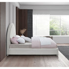 Meridian Furniture Milo Boucle Fabric Full Bed - Bedroom Beds