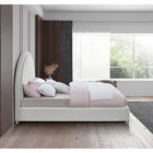 Meridian Furniture Milo Boucle Fabric Queen Bed - Bedroom Beds