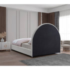 Meridian Furniture Milo Boucle Fabric Queen Bed - Bedroom Beds