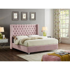 Meridian Furniture Aiden Velvet King Bed - Bedroom Beds