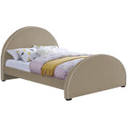 Meridian Furniture Brody Velvet King Bed - Beige - Bedroom Beds