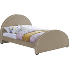 Meridian Furniture Brody Velvet Full Bed - Beige - Bedroom Beds
