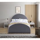 Meridian Furniture Brody Velvet King Bed - Bedroom Beds