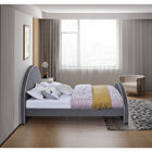 Meridian Furniture Brody Velvet Full Bed - Bedroom Beds