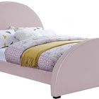 Meridian Furniture Brody Velvet Queen Bed - Pink - Bedroom Beds
