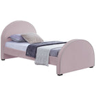 Meridian Furniture Brody Velvet Twin Bed - Pink - Bedroom Beds