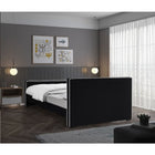 Meridian Furniture Dillard Velvet King Bed - Bedroom Beds