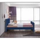 Meridian Furniture Dillard Velvet Twin Bed - Bedroom Beds