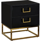 Meridian Furniture Gold Black Nova Side Table - Other Tables