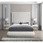 Brooke Linen Fabric King Bed - Bedroom Beds