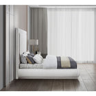 Meridian Furniture Brooke Linen Fabric Queen Bed - Bedroom Beds