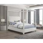 Meridian Furniture Emerson Linen Fabric Queen Bed - Bedroom Beds