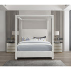 Meridian Furniture Emerson Linen Fabric Queen Bed - Bedroom Beds