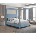 Meridian Furniture Emerson Linen Fabric Queen Bed - Bedroom Beds