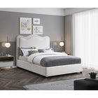 Meridian Furniture Felix Linen Fabric King Bed - Bedroom Beds