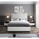 Meridian Furniture Felix Linen Fabric King Bed - Bedroom Beds