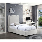 Meridian Furniture Felix Linen Fabric Twin Bed - Bedroom Beds