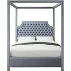 Meridian Furniture Rowan Velvet King Bed - Bedroom Beds