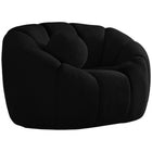 Meridian Furniture Elijah Boucle Fabric Chair - Black - Chairs