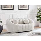 Meridian Furniture Elijah Boucle Fabric Loveseat - Loveseats