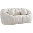 Meridian Furniture Elijah Boucle Fabric Loveseat - Loveseats