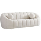 Meridian Furniture Elijah Boucle Fabric Sofa - Cream - Sofas