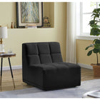 Meridian Furniture Relax Velvet Modular Armless Chair - Chairs