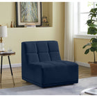 Meridian Furniture Relax Velvet Modular Armless Chair - Chairs