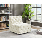 Meridian Furniture Tuft Velvet Modular Armless Chair - Chairs