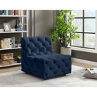 Meridian Furniture Tuft Velvet Modular Armless Chair - Chairs