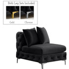 Meridian Furniture Tremblay Velvet Modular Armless Chair - Chairs