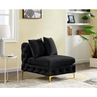 Meridian Furniture Tremblay Velvet Modular Armless Chair - Chairs