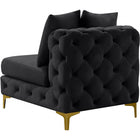 Meridian Furniture Tremblay Velvet Modular Armless Chair - Chairs