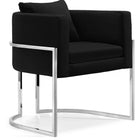 Meridian Furniture Pippa Velvet Accent Chair - Black - Chairs