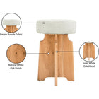 Meridian Furniture Jasper Boucle Fabric Counter Stool - Stools