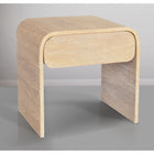 Meridian Furniture Cresthill Nightstand - White Oak - Nightstand
