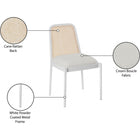 Meridian Furniture Atticus Boucle Fabric Dining Chair - Dining Chairs