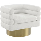 Meridian Furniture Tessa Boucle Fabric Accent Chair - Cream - Chairs
