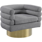 Meridian Furniture Tessa Boucle Fabric Accent Chair - Grey - Chairs