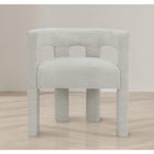 Meridian Furniture Athena Boucle Fabric Accent | Dining Chair - Chairs