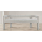 Meridian Furniture Athena Boucle Fabric Bench - Benches
