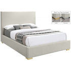 Meridian Furniture Crosby Linen King Bed - Beige - Bedroom Beds