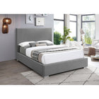 Meridian Furniture Crosby Linen King Bed - Bedroom Beds
